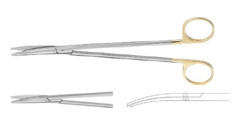 TC МЕТЦЕНБАУМ НОЖИЦІ ВИГНУТІ ХВИЛ. ЗАТОЧ. Т/Т 180MM